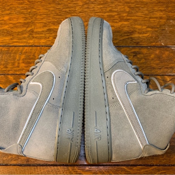 Nike Air Force 1 High Top Sneakers - Olive Stucco - Picture 11 of 15